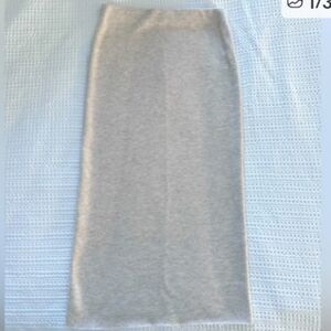 Zara knit SO Soft Cream midi skirt Cotton Blend size S